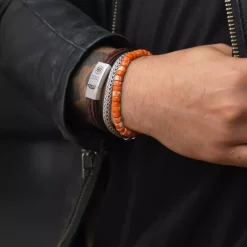 Armband^Rebel & Rose Absolutely Leather - 2 Stranded 925 Earth |