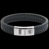 Armband^Rebel & Rose Absolutely Leather - Braided Flat 925 Black&Blue |