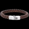 Armband^Rebel & Rose Absolutely Leather - Braided Square 925 Earth |