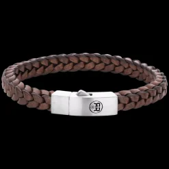 Armband^Rebel & Rose Absolutely Leather - Braided Square 925 Earth |