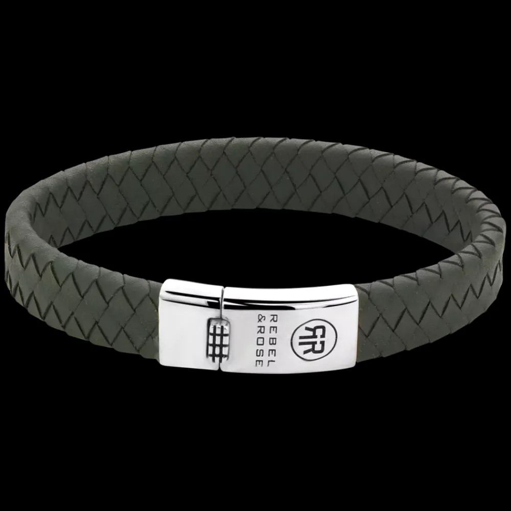 Armband^Rebel & Rose Absolutely Leather - Braided Flat 925 Ranger |