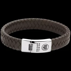 Armband^Rebel & Rose Absolutely Leather - Braided Flat 925 Earth |