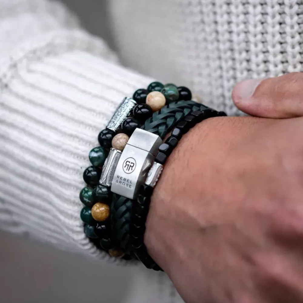 Armband^Rebel & Rose Absolutely Leather - Braided Raw Matt Ranger |