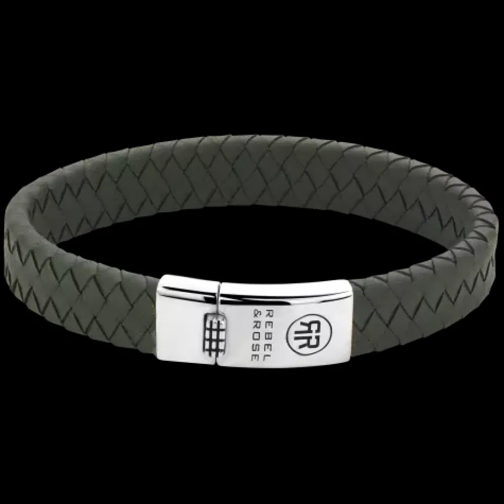 Armband^Rebel & Rose Absolutely Leather - Braided Flat 925 Ranger |