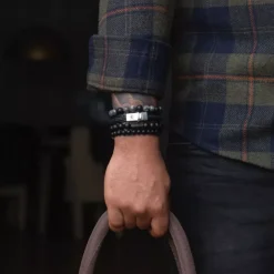 Armband^Rebel & Rose Absolutely Leather - Dual Twisted Black |