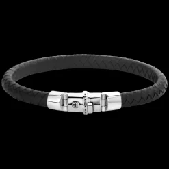 Armband | Armband^Rebel & Rose Absolutely Leather - Half Round Braided Black |