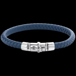 Armband | Armband^Rebel & Rose Absolutely Leather - Half Round Braided Blue |