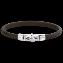 Armband | Armband^Rebel & Rose Absolutely Leather - Half Round Braided Brown |