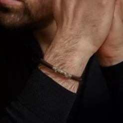 Armband | Armband^Rebel & Rose Absolutely Leather - Half Round Braided Brown |