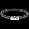 Armband | Armband^Rebel & Rose Absolutely Leather - Single Stranded Black Grey |