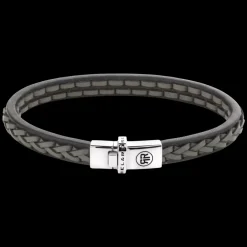 Armband | Armband^Rebel & Rose Absolutely Leather - Single Stranded Black Grey |