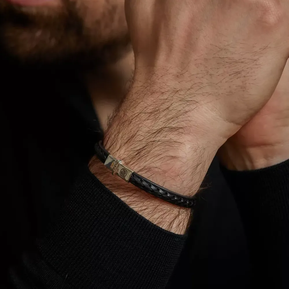 Armband | Armband^Rebel & Rose Absolutely Leather - Single Stranded Black |