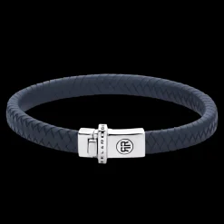 Armband | Armband^Rebel & Rose Absolutely Leather - Small Braided Navy |