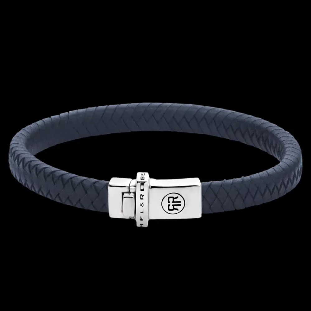 Armband | Armband^Rebel & Rose Absolutely Leather - Small Braided Navy |