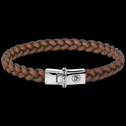 Armband | Armband^Rebel & Rose Absolutely Leather - Small Braided Raw Cognac |
