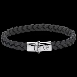 Armband | Armband^Rebel & Rose Absolutely Leather - Small Braided Raw Black |