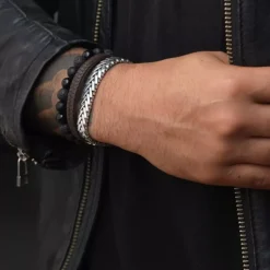 Armband | Armband^Rebel & Rose Absolutely Leather - Small Braided Brown |