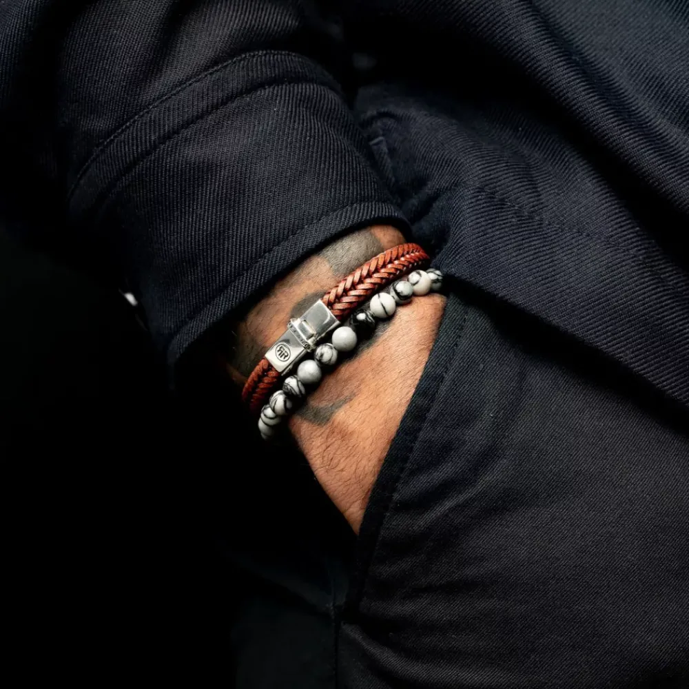 Armband | Armband^Rebel & Rose Absolutely Leather - Small Braided Apollo Cognac |