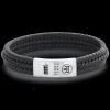 Armband^Rebel & Rose Absolutely Leather - Twisted 925 Black |