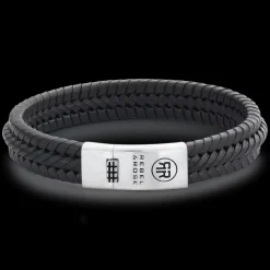 Armband^Rebel & Rose Absolutely Leather - Twisted 925 Black |