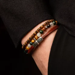 Armband | Armband^Rebel & Rose Absolutely Leather - Xtra Small Braided Cognac |