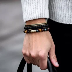 Armband^Rebel & Rose Black-series - Black Moon - All-Black - 8mm |