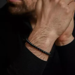 Armband | Armband^Rebel & Rose Black-series - Mad Panther - All-Black - 6mm |