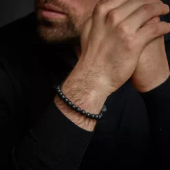 Armband^Rebel & Rose Black-series - Mad Panther - All-Black - 8mm |