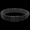 Armband^Rebel & Rose Full Metal Leather - Full Metal Combo 12mm Black Rocks |