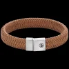 Armband^Rebel & Rose Full Metal Leather - Full Metal Herringbone Cognac Matt |