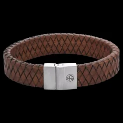 Armband^Rebel & Rose Full Metal Leather - Full Metal Premium 15mm Vintage Brown |