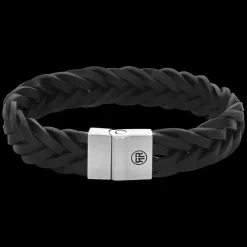 Armband^Rebel & Rose Full Metal Leather - Full Metal Braided Black Matt 15mm |