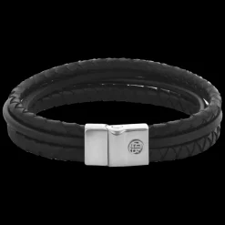 Armband^Rebel & Rose Full Metal Leather - Full Metal Premium Combo 12mm Black |