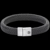Armband | Armband^Rebel & Rose Full Metal Leather - Full Metal Herringbone Black Matt |