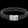 Armband | Armband^Rebel & Rose Full Metal Leather - Full Metal Braided Black Matt - po |
