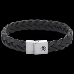 Armband | Armband^Rebel & Rose Full Metal Leather - Full Metal Braided Black Matt - po |