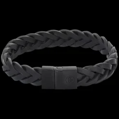 Armband | Armband^Rebel & Rose Full Metal Leather - Full Metal Braided Black Black - po |