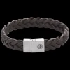 Armband | Armband^Rebel & Rose Full Metal Leather - Full Metal Braided Brown Matt - po |