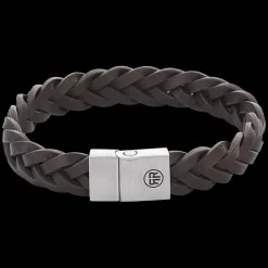 Armband | Armband^Rebel & Rose Full Metal Leather - Full Metal Braided Brown Matt - po |