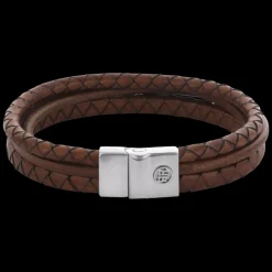 Armband^Rebel & Rose Full Metal Leather - Full Metal Premium Combo 12mm Cognac |