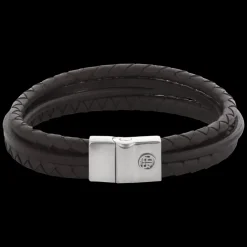 Armband^Rebel & Rose Full Metal Leather - Full Metal Premium Combo 12mm Brown |