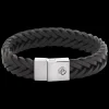 Armband^Rebel & Rose Full Metal Leather - Full Metal Premium Braided 12mm Black |