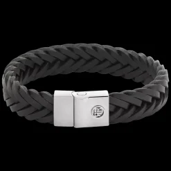 Armband^Rebel & Rose Full Metal Leather - Full Metal Premium Braided 12mm Black |