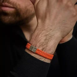 Armband^Rebel & Rose Full Metal Leather - Full Metal Premium 12mm Orange |