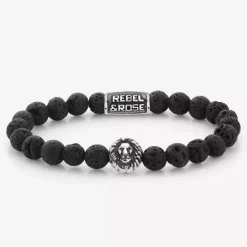 Armband^Rebel & Rose Lion Head - Black Moon |