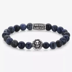 Armband^Rebel & Rose Lion Head - Midnight Blue Lion |