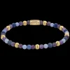 Armband^Rebel & Rose More Balls Than Most - Are Violets Blue? - Yellowgold ionplated - 4mm |
