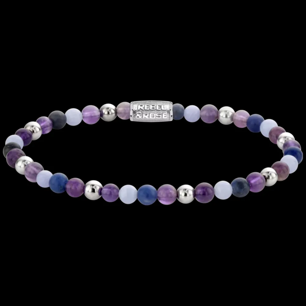 Armband^Rebel & Rose More Balls Than Most - Are Violets Blue? - 4mm |