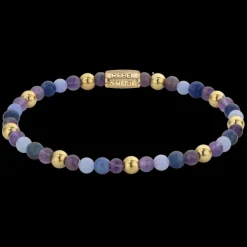 Armband^Rebel & Rose More Balls Than Most - Are Violets Blue? - Yellowgold ionplated - 4mm |