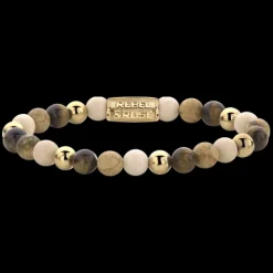 Armband^Rebel & Rose More Balls Than Most - Autumn Love - Yellowgold ionplated - 6mm |